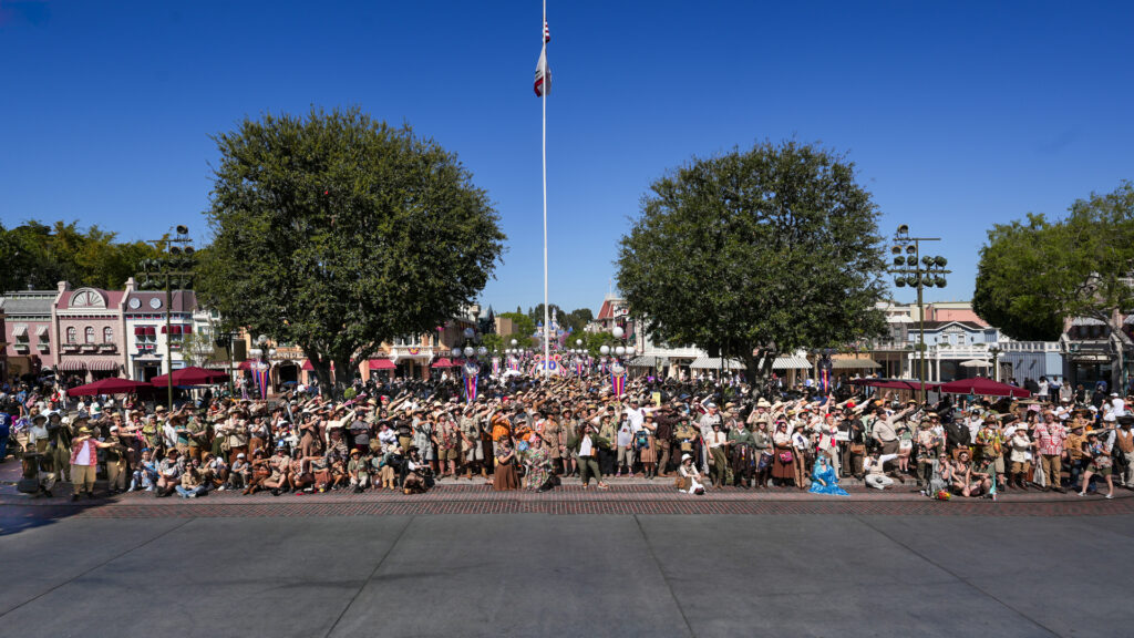 Adventureland day 2026 group pointing
